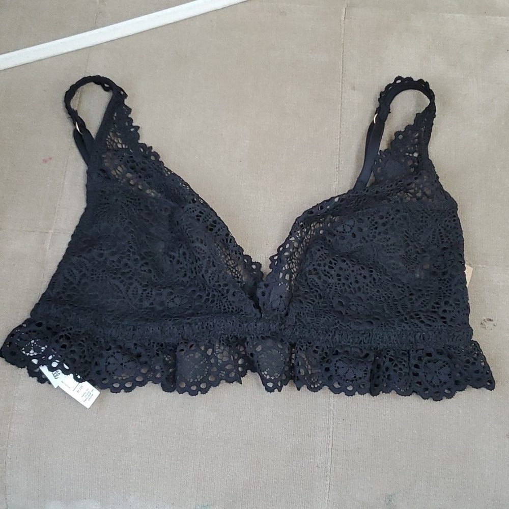 Madewell Eyelet Lace Nichole Pull-On Bralette